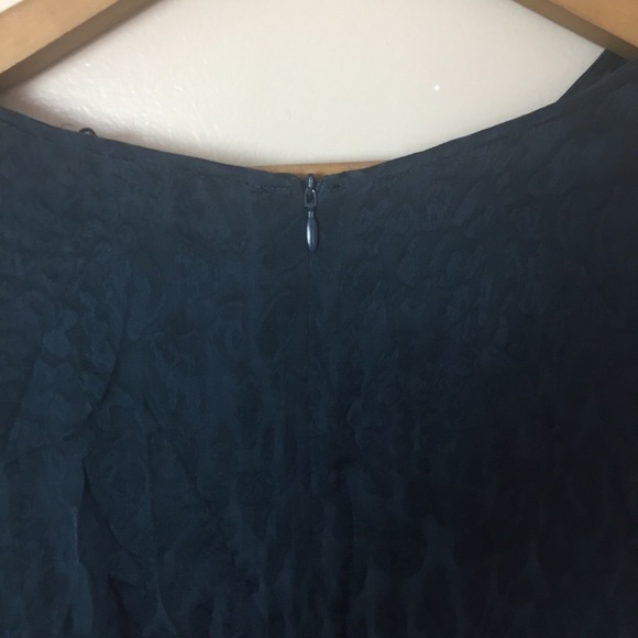 [Zara] Dark Blue Animal Print Long Sleeve Dress - Picture 11 of 11